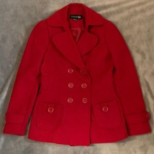 Red Pea Coat